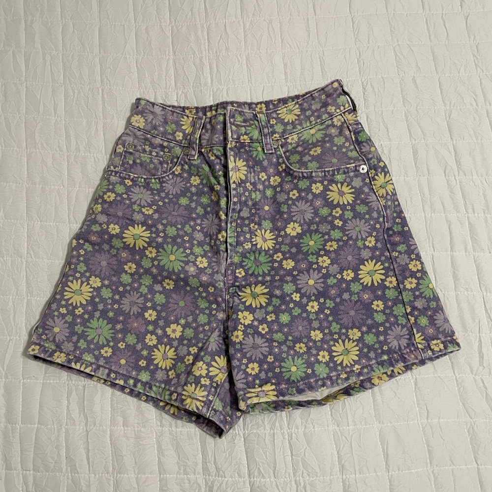 Zara floral shorts
